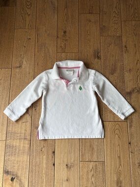 Zuccini Kids Christmas Tree Long Sleeve Polo Shirt size 4T